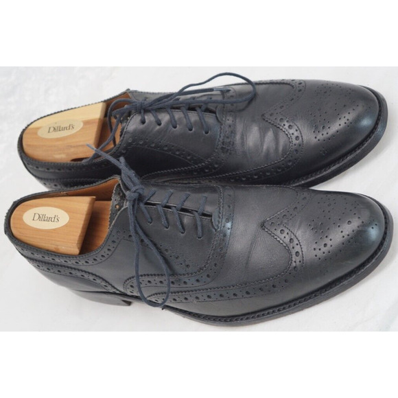Grenson Men\'s Shoes Black US 9.5 M UK 8.5 F Leather Wingtip Dress Oxford main image 13